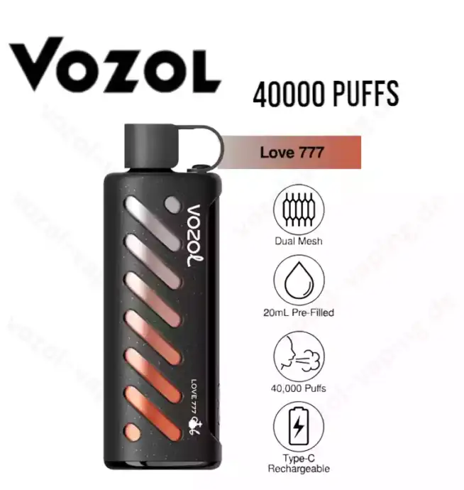 VOZOL Gear Shisha 40000 Züge Airflow-Kontrolle Einweg-Dampfer
