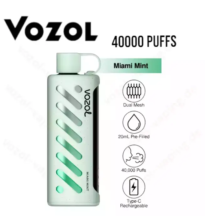 VOZOL Gear Shisha 40000 Züge Airflow-Kontrolle Einweg-Dampfer