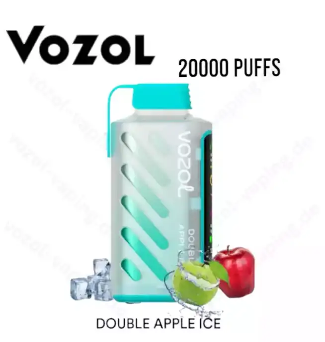 Vozol Gear Power 20000 Züge 20k – Double Apple Ice Aroma