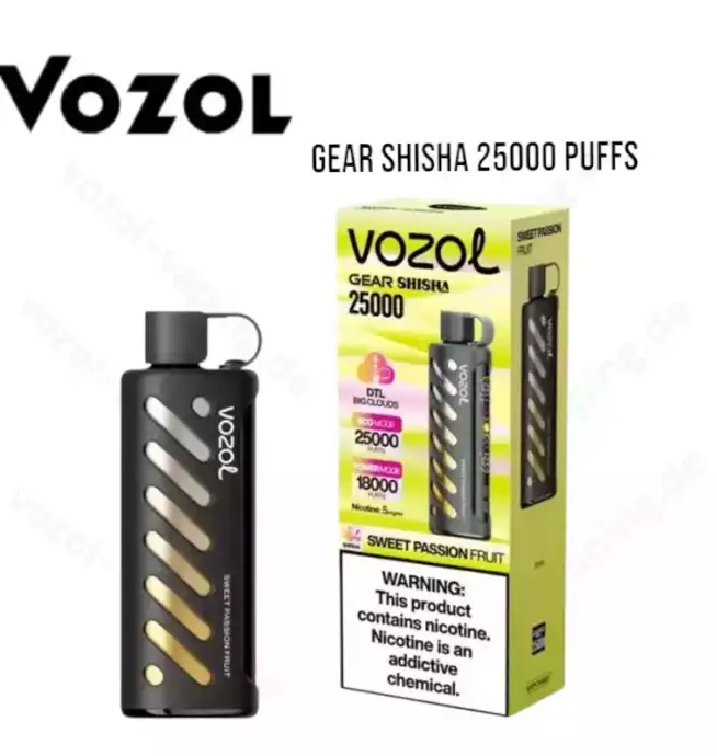 Vozol Gear Shisha 25000 Züge LED-Display Einweg-Dampfer