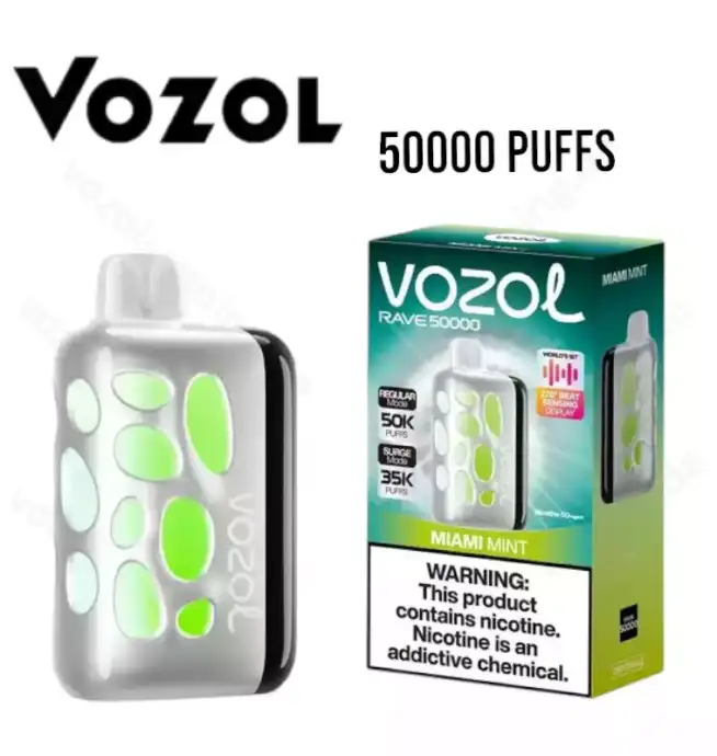 Vozol Rave 50000 Züge mit Mesh-Coils Einweg-Dampfer