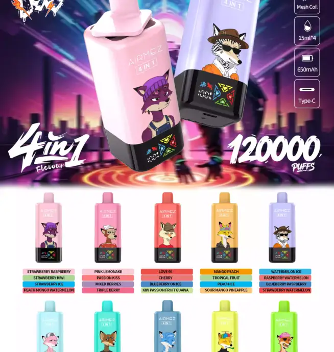 Airmez FOX4 IN1 – 4 Aromen in einem Gerät