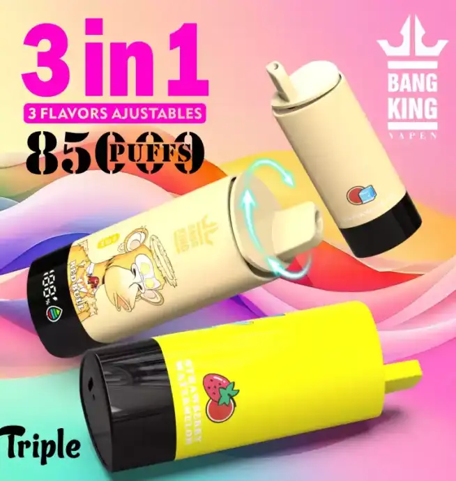 BANG KING 85000-DSK052 Triple Flavor 3-in-1 Authentic Disposable Vape