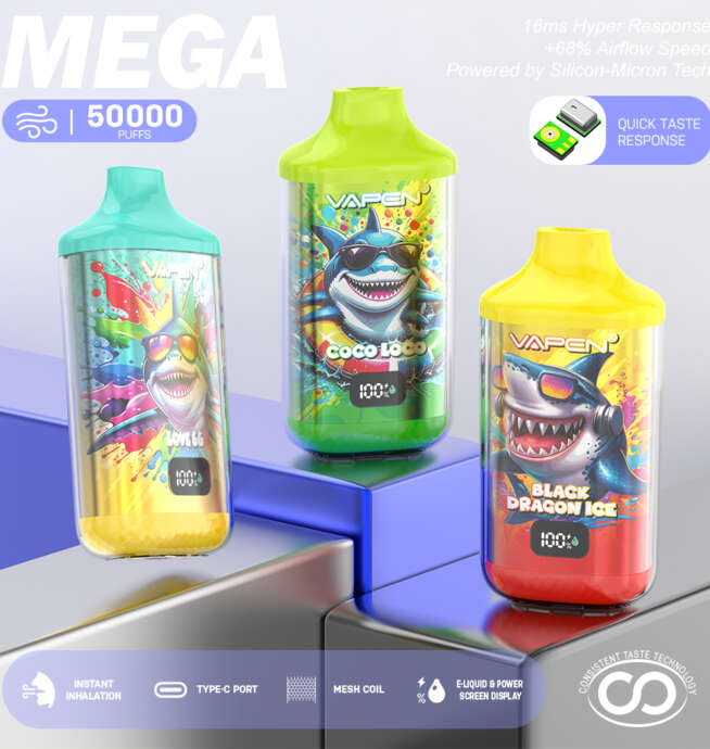 VAPEN MEGA 50K – Einweg-Vape mit Display